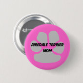 Airedaleterrier Button (Vorne & Hinten)