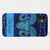 Aires in Dark Blue Case-Mate iPhone Case (Rückseite (Horizontal))