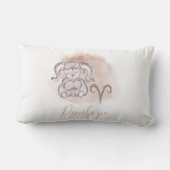 Aires Monogram Lumbar Pillow Lendenkissen (Rückseite)