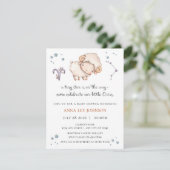 Aires Zodiac Baby Shower Invitation Feiertagskarte (Stehend Vorderseite)