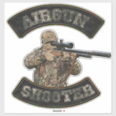 Airgun Shooter Sticker (Blatt)