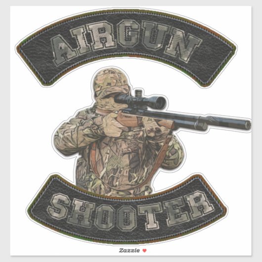 Airgun Shooter Sticker (Blatt)