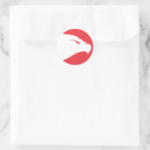AIRHAWK Logo-Aufkleber Runder Aufkleber (Tasche)