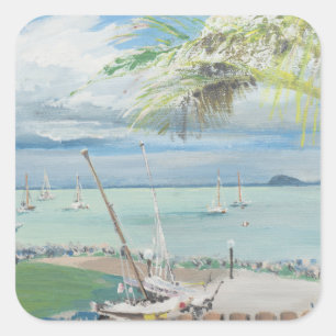 Airlie Beach Australia. 1998 Quadratischer Aufkleber