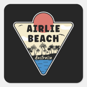 Airlie Beach Australia Seashore Quadratischer Aufkleber