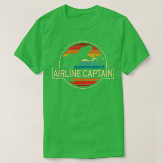 Airline Captain Dinosaur T-Shirt (Design vorne)
