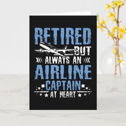 Airline-Kapitän Karte (Gelbe Blume)