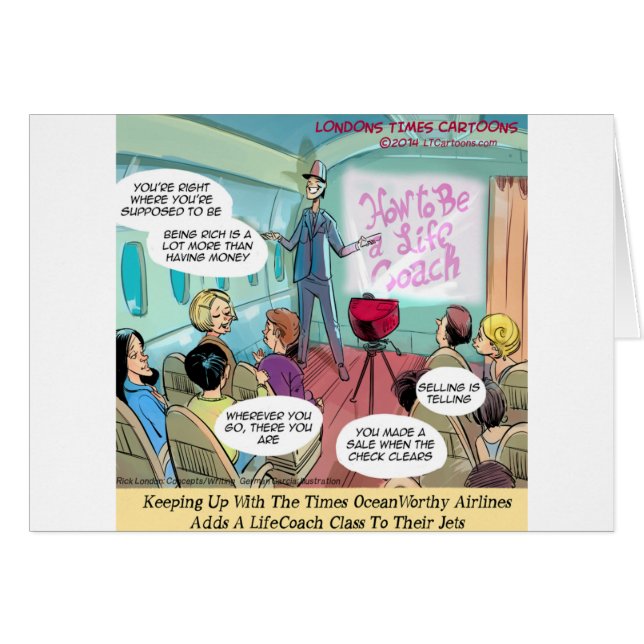 Airline LifeCoach Class Funny (Vorderseite (Horizontal))