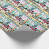 Airline LifeCoach Class Funny Geschenkpapier (Ecke)
