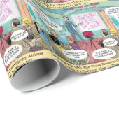 Airline LifeCoach Class Funny Geschenkpapier (Rolleneckpunkt)