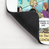 Airline LifeCoach Class Funny Mousepad (Ecke)
