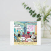 Airline LifeCoach Class Funny Postkarte (Stehend Vorderseite)