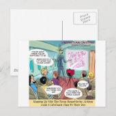 Airline LifeCoach Class Funny Postkarte (Vorne/Hinten)