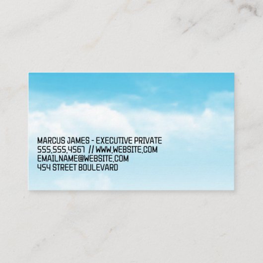 Airline Logo | Flight Visitenkarte (Rückseite)