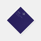 Airline Pilot Aero dunkelblau Serviette (Ecke)