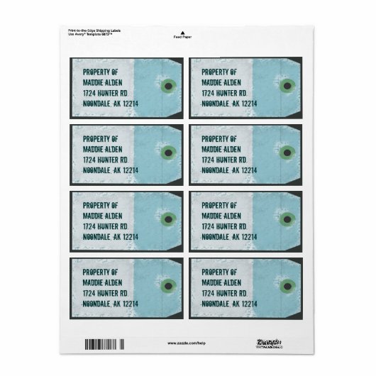 Airline Style Tag (Vorne)