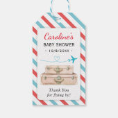 Airline World Travel Baby Dusche Mini Flasche Gefa Geschenkanhänger (Rückseite)