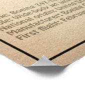 Airliner 747 - Flugzeugkonzept Zeichnend Pläne SD Poster (Ecke)