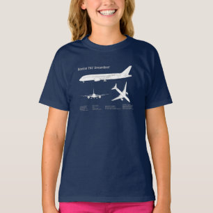 Airliner 787 - Flugzeugkonzept Zeichn Plan ABD T-Shirt