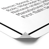 Airliner 787 - Flugzeugkonzept Zeichnend Pläne BD Poster (Ecke)