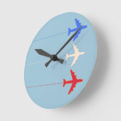 airlines airplanes runde wanduhr (Winkel)