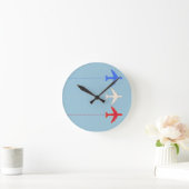 airlines airplanes runde wanduhr (Zuhause)