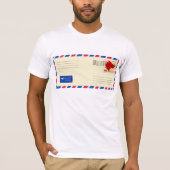 Airmail Envelope Mens T - Shirt (Vorderseite)