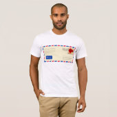 Airmail Envelope Mens T - Shirt (Vorne ganz)