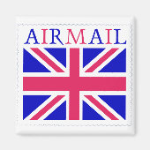 Airmail Union Jack Flag Magnet (Vorne)