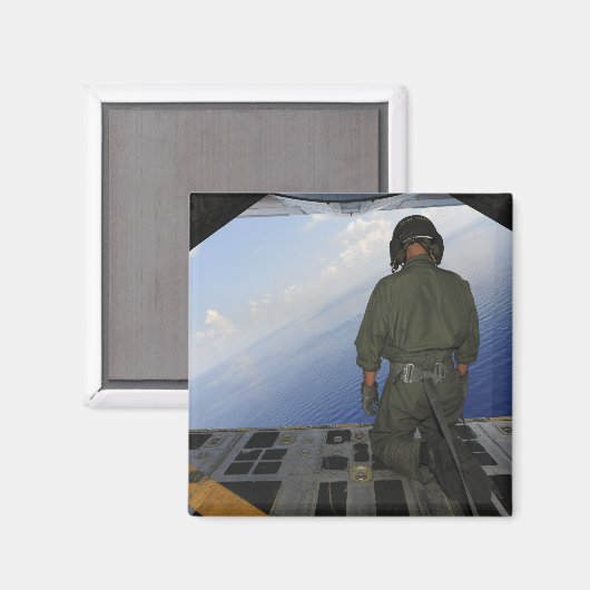 Airman beobachtet den Golf von Mexiko Magnet (Vorderseite/Rückseite)