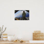 Airman beobachtet den Golf von Mexiko Poster (Küche)
