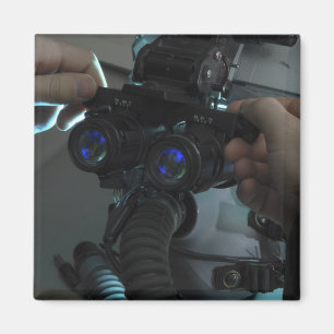 Airman passt die Augenspäne an Magnet