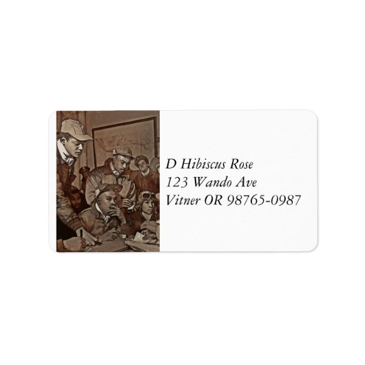 Airmen erhalten Bestellungen Adressaufkleber (Vorne)