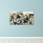 Airmen unterstützen einen Armeesoldaten der Republ Leinwanddruck (Insitu (Holzboden))