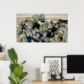 Airmen unterstützen einen Armeesoldaten der Republ Poster (Heimbüro)