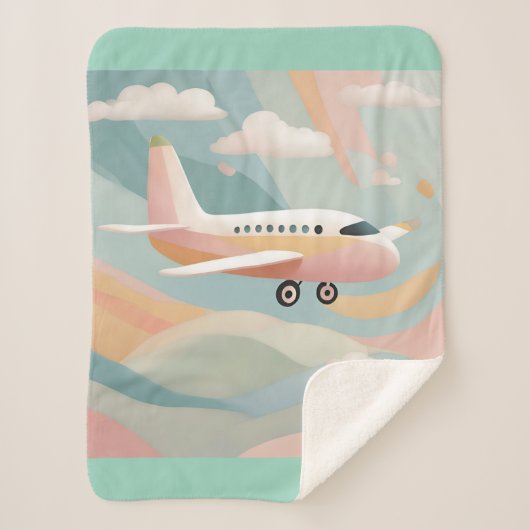 Airplane AI art Sherpadecke (Vorderseite)