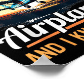 Airplane Aircraft Lot - That's What I Do I Fly Air Poster (Ecke)