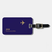 Airplane Airline Aviation Pilot Travel Gepäckanhänger (Vorderseite horizontal)