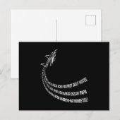 Airplane Airport Pilot Ankündigungspostkarte (Vorne/Hinten)