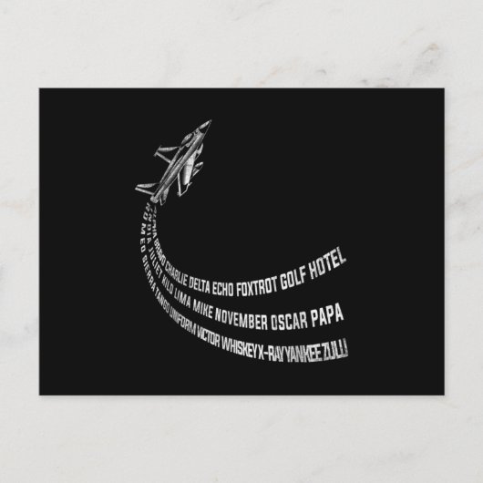 Airplane Airport Pilot Ankündigungspostkarte (Vorderseite)