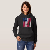 Airplane American Flag Pilot Jet Aviation Hoodie (Vorne ganz)