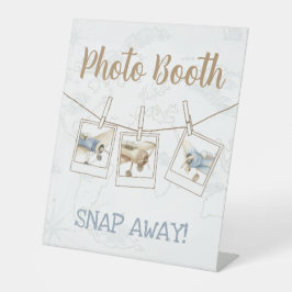 Airplane Aviator Pilot 1st Birthday Photo Booth Sockelschild