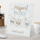 Airplane Aviator Pilot 1st Passport Photo Booth Sockelschild (In Situ)