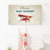 Airplane Baby Dusche Banner Reiseabenteuerwagen (Insitu)