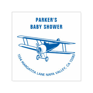 Airplane Babydusche Permastempel
