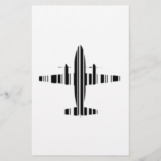 AIRPLANE BAR CODE Jetstream Barcode Muster Design