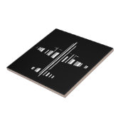 AIRPLANE BAR CODE Jetstream Barcode Muster Design Fliese (Seite)