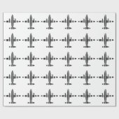 AIRPLANE BAR CODE Jetstream Barcode Muster Design Geschenkpapier (Flach)