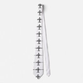 AIRPLANE BAR CODE Jetstream Barcode Muster Design Krawatte (Vorderseite)