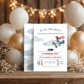 Airplane Birthday Invitation | Up Up and Away